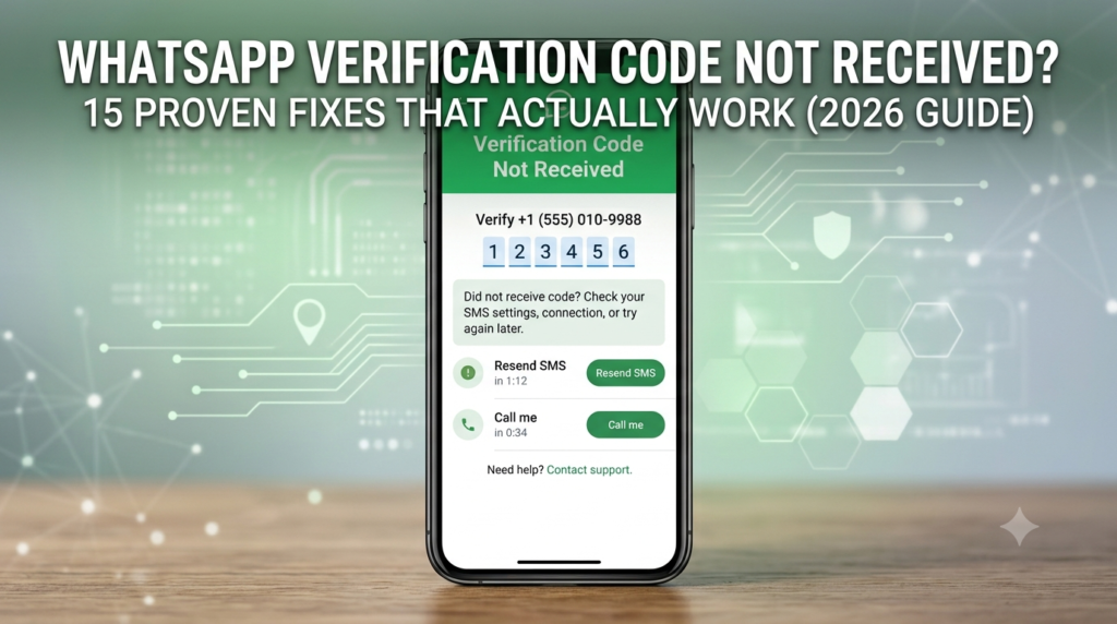 WhatsApp Verification Code Not Received